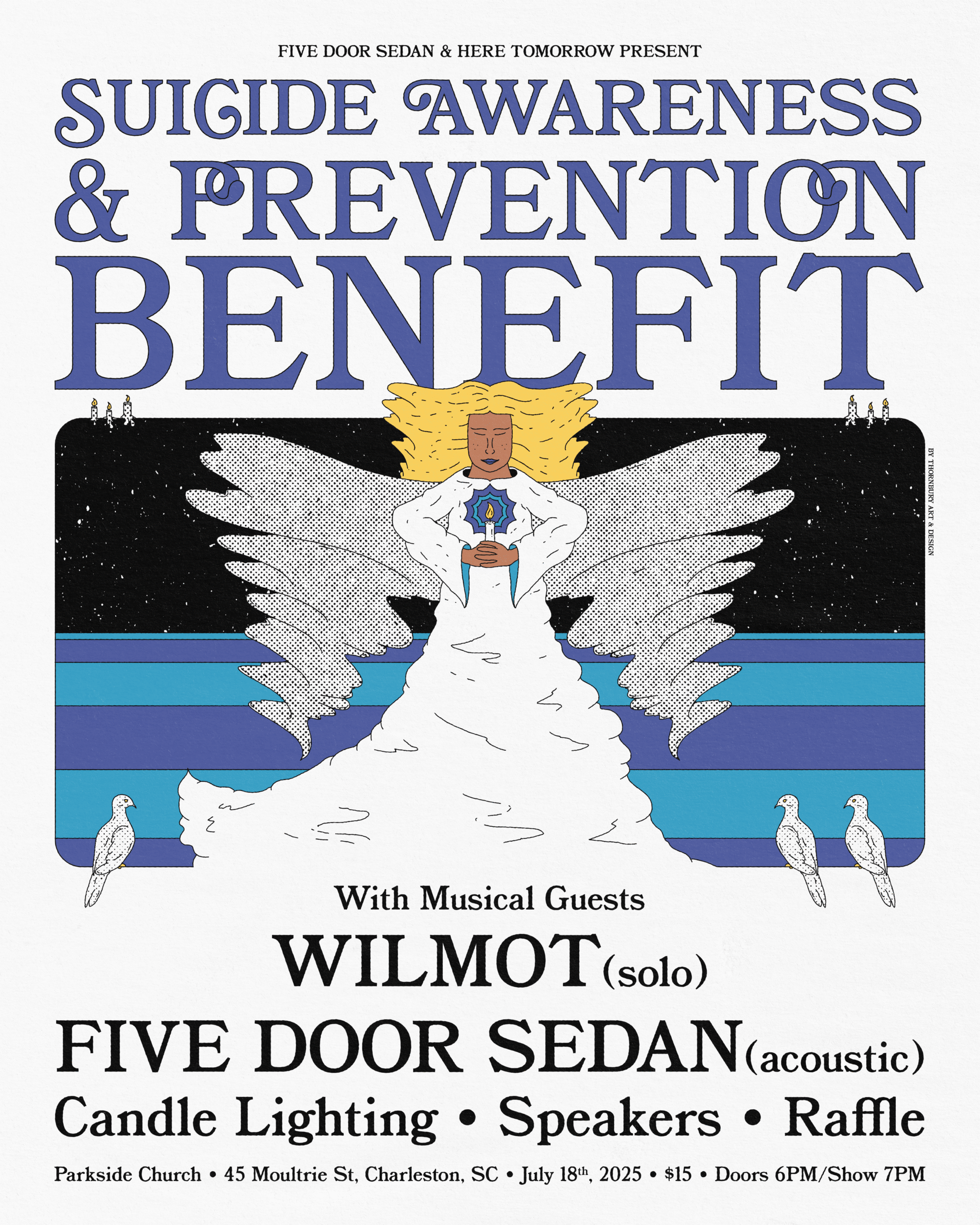 Five Door Sedan Benefit Concert Flyer