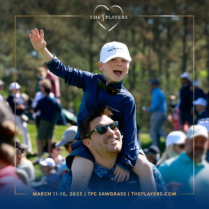 fans at a golf tournament